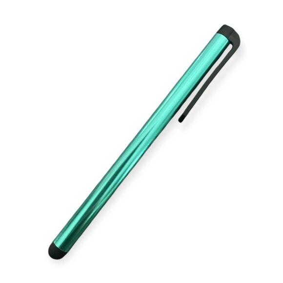 Teal Green, Fuschia Pink or Royal Blue Lightweight Unisex Stylus Pens, Compact - Picture 2 of 5